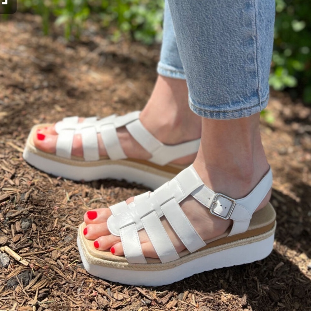 VANELI ERINNA White Platform Sandals